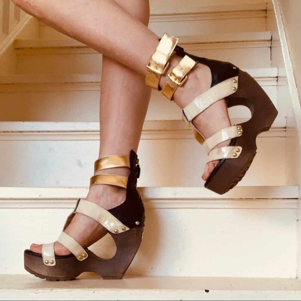 Crazy cool vintage platform designer shoes 8